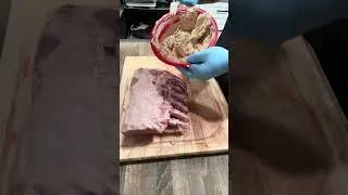 Smoked French rack of pork from Costco!!