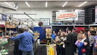 Jacob Ford's video of seltzer spraying at the Brooklyn Seltzer Museum.