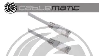 Red ethernet cable Cat. 6 FTP of 40m in gray color - distributed by CABLEMATIC &reg;