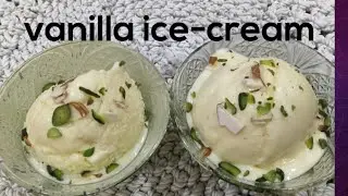 Vanilla custard ice-cream !How to make ice-cream at home #custard ice cream recipe !