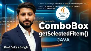 36. Combobox getselecteditem() function in Java in Himdi by Vikas Singh