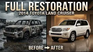 ASMR Car Restoration! Full Restoration 2014 Toyota Land Cruiser Burnt to Looking New