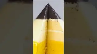 ASMR PENCIL CAKE Cutting | Viral Vlogger | #Shorts #CAKECUTTING #SATISYING