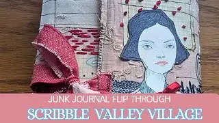 Scribble Valley Village - Junk Journal Flip Through (on Etsy)  #junkjournal