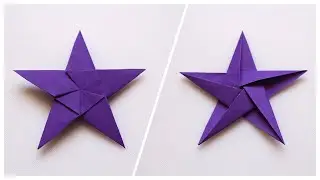 Easy Origami Five Pointed Star / Paper Folding Star / Origami Paper Star / Origami Star / Paper Star