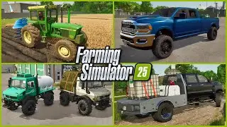 Farm Sim News - John Deere 4320, Ram Models, MB DLC Truck Beds, & More! | Farming Simulator 25