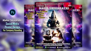 Shivaratri Social Media Poster Design | Shivaratri Banner Design | Poster Design In Photoshop