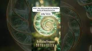 963Hz + 1111Hz ⎪ Golden Ratio Manifestation Frequency ⎪ Return to Oneness