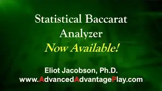 Statistical Baccarat Analyzer Now Available!
