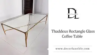 Thaddeus Rectangle Glass Coffee Table