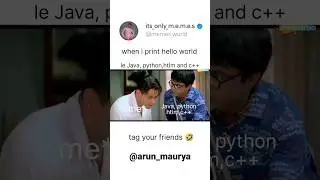 Java & python program ka dar😃🤣😅😎 