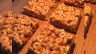 Peanut Butter Cheerio Bars (Only 3 ingredients) #Shorts