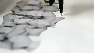 iDraw A3 Pen Plotter Demonstration on Generative Art 4k