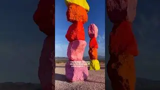 Seven Magic Mountains &mdash; a pop of color meets a little magic ✨🌈💫