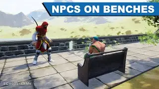 NPCs on Benches - UE4 Tutorial #383