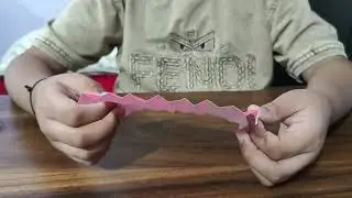 How to make a letter N with origami colour paper
