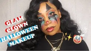 EASY GLAM CLOWN/JOKER HALLOWEEN MAKEUP TUTORIAL|| KaayBenzz