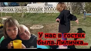#У нас в гостях была Лиличка,мы ходили на детскую площадку, хорошо провели время.