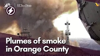 Timelapse shows plumes of smoke in Orange County as California fire rages