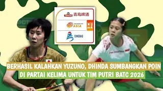 🔴LIVE - Ni Kadek Dhinda A Pratiwi Vs Yuzuno Watanabe - Badminton Asia Team Championships 2026