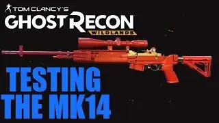 GHOST RECON WILDLANDS MK14 Sniper Bullet Drop & Accuracy Test