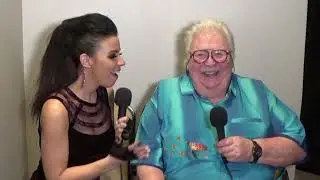 Lee Kerslake and Jes Fama chat at The Hall of Heavy Metal History induction ceremony