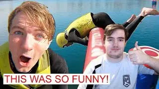 Reacting to Tom Simons - Surviving The Total Wipeout Challenge...