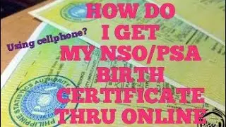 HOW TO PROCESS/GET NSO/PSA BIRTH CERTIFICATE THRU ONLINE BY USING YOUR PHONE/EASY TUTORIALS