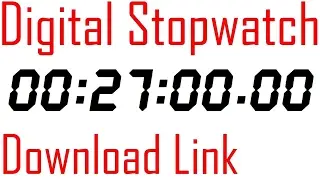 #029 Stopwatch Digital Timer 27 minutes counter with download link