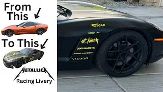 Stickers...Stickers....Stickers  Corvette Wrap....Metallica Livery Transformation  Stickers!!!
