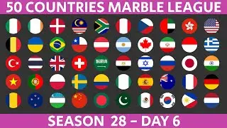 50 Countries Marble Race League Season 28 Day 6/10 Marble Race in Algodoo