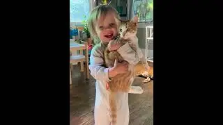 Baby & Cat Best Friends 😍👶🐱 | Cutest Moments Ever #cat #shortvideo