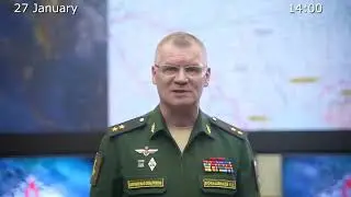 Russia MoD:  report on the progress of the special military operation in Ukraine (27 January 2023)