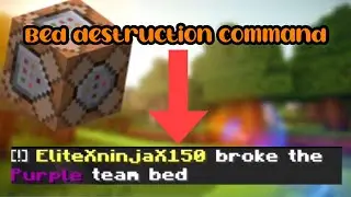 How To Make A Bed Destroyed Command (Bedrock Edition)