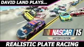 REALISTIC PLATE RACING (David Land RETURNS to NASCAR 15 Victory Edition!) #1 Talladega