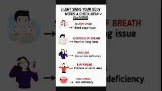 Silent sign your body -Needs A Check Up✨#health #healthtips