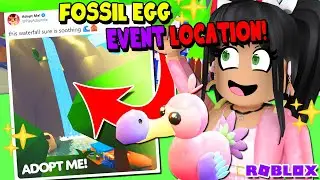 Fossil Egg EVENT *LOCATION* VIDEO!! by ADOPT ME and ROBLOX News Tea