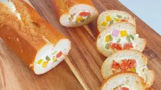 Surprenez vos Invit&eacute;s avec cette BAGUETTE FARCIE pour Ap&eacute;ros et Buffets -FACILE et ORIGINALE !🎉