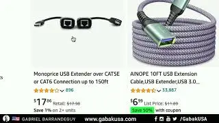 how to extend USB cable 150ft or 50 meters - usb extender