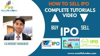 How to Sell - Buy Any IPO|How to Buy Shares - Clean Science IPO shares |  |Tutorial | WEALTHFUNDAS