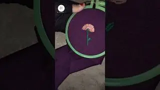 Amazing flower stitch Art!🤩#creative#shorts#ytshorts#viralshorts#handembroidery#art#stitching#design