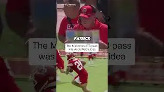 The Mahomes' behind the back pass was Andy Reid's idea #shorts