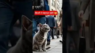 बिल्ली ने मदत की दूसरो #tranding #cat #catstory #viral #cartoon #billi