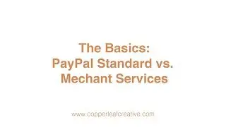 The Basics: Paypal Standard vs Merchant Services