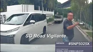 23aug2025 gallop road phv #SNP5025X toyota voxy block the road to prevent camcar from driving off