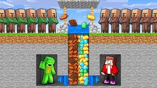 Mikey and JJ From POOR to RICH Wishing Well in Minecraft (Maizen)