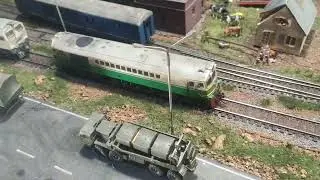 Kereta api cc200 & cc206 double traksi..