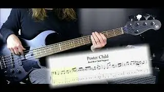 RHCP - Poster Child (bass cover tabs) #basscover  #rhcp #flea #basstabs
