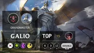 Galio Top vs Akali - KR Grandmaster Patch 9.21