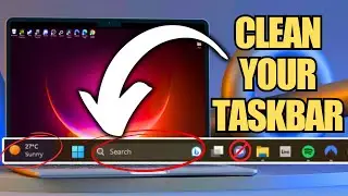 Как удалить значки с панели задач в Windows 11